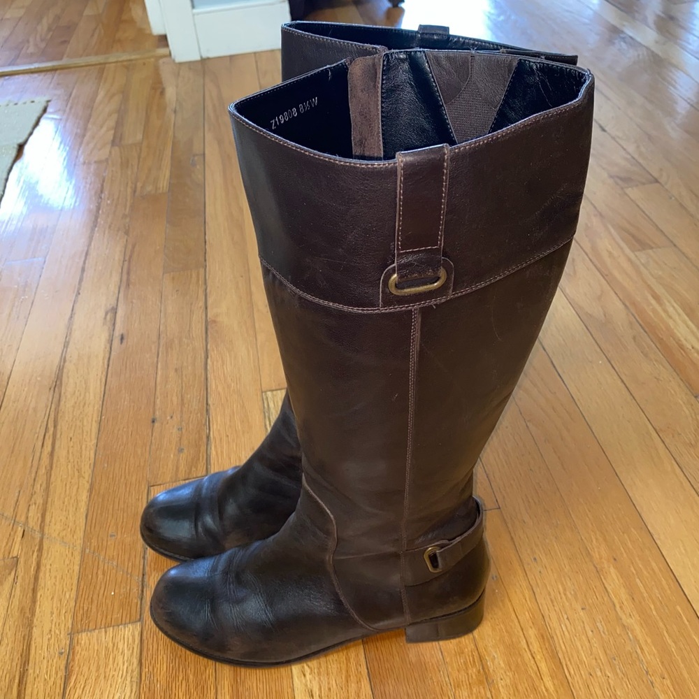 Brown Leather Riding Boot - Women’s Size 8.5W